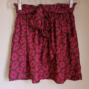 American Eagle Outfitters floral paper bag mini skirt women's size xsmall